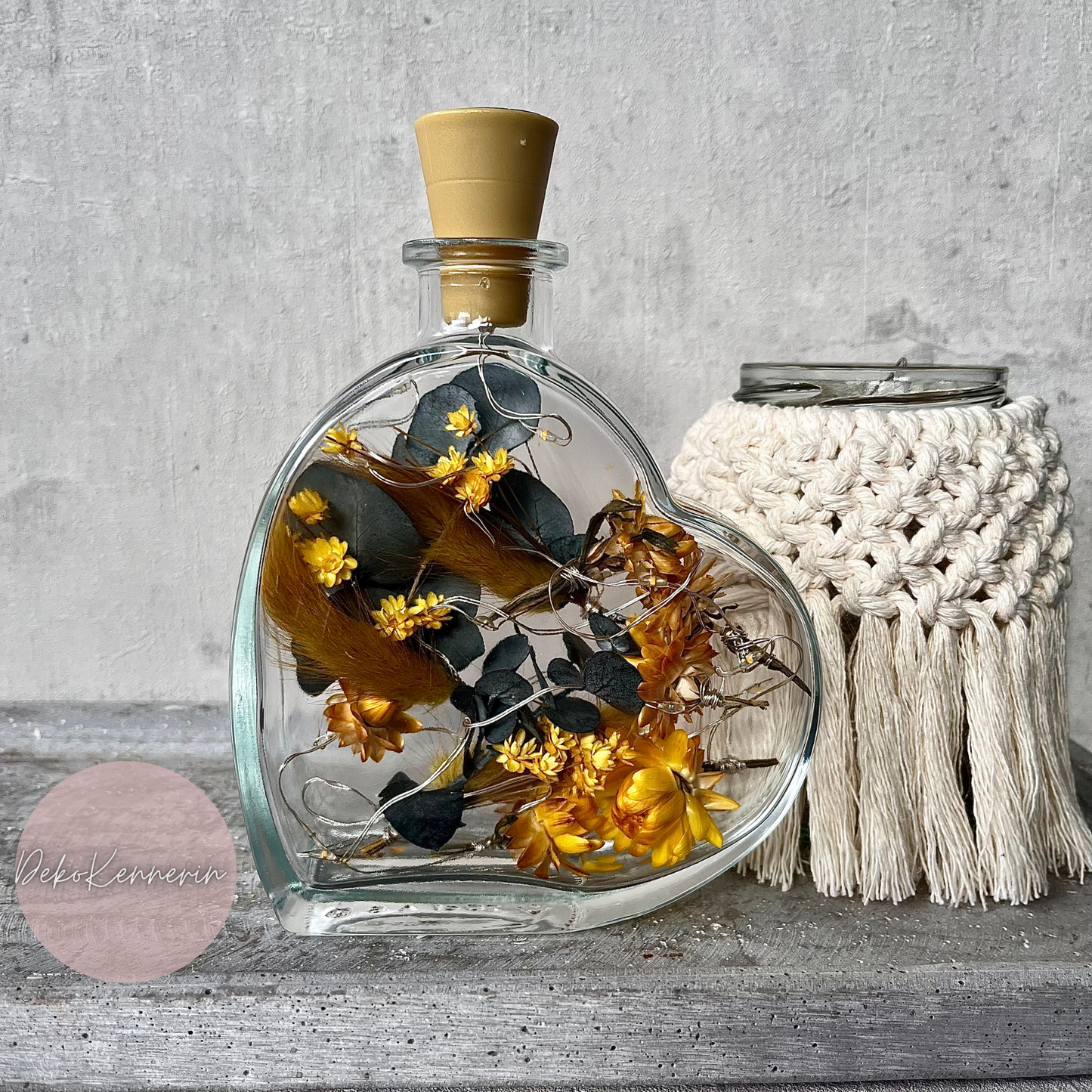 Flowerbottle Herz Solar - Flaschenlicht