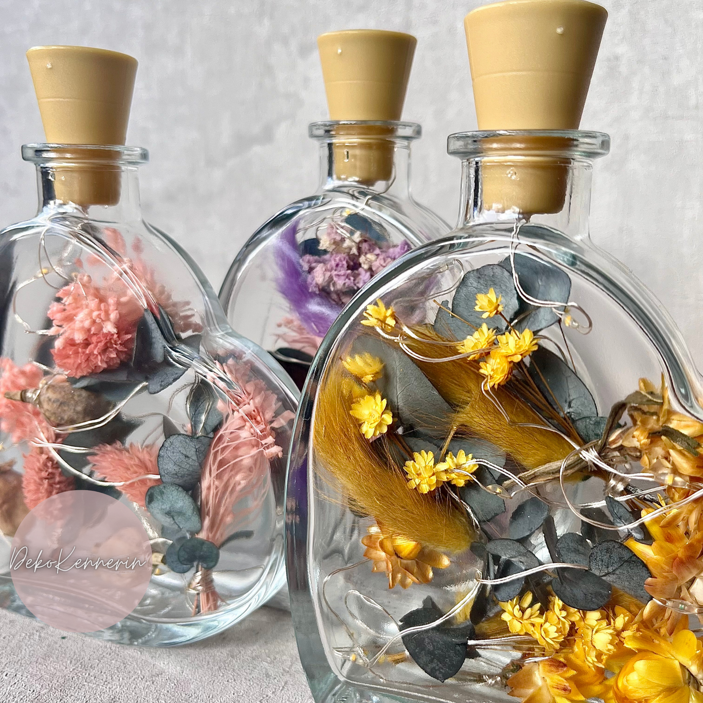 Flowerbottle Herz Solar - Flaschenlicht