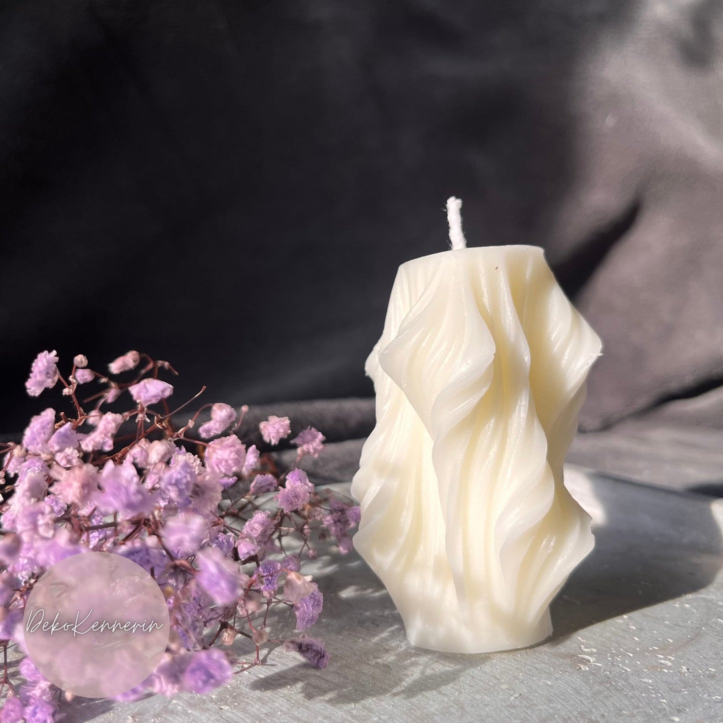 Swirl Kerze - Wellen Kerze