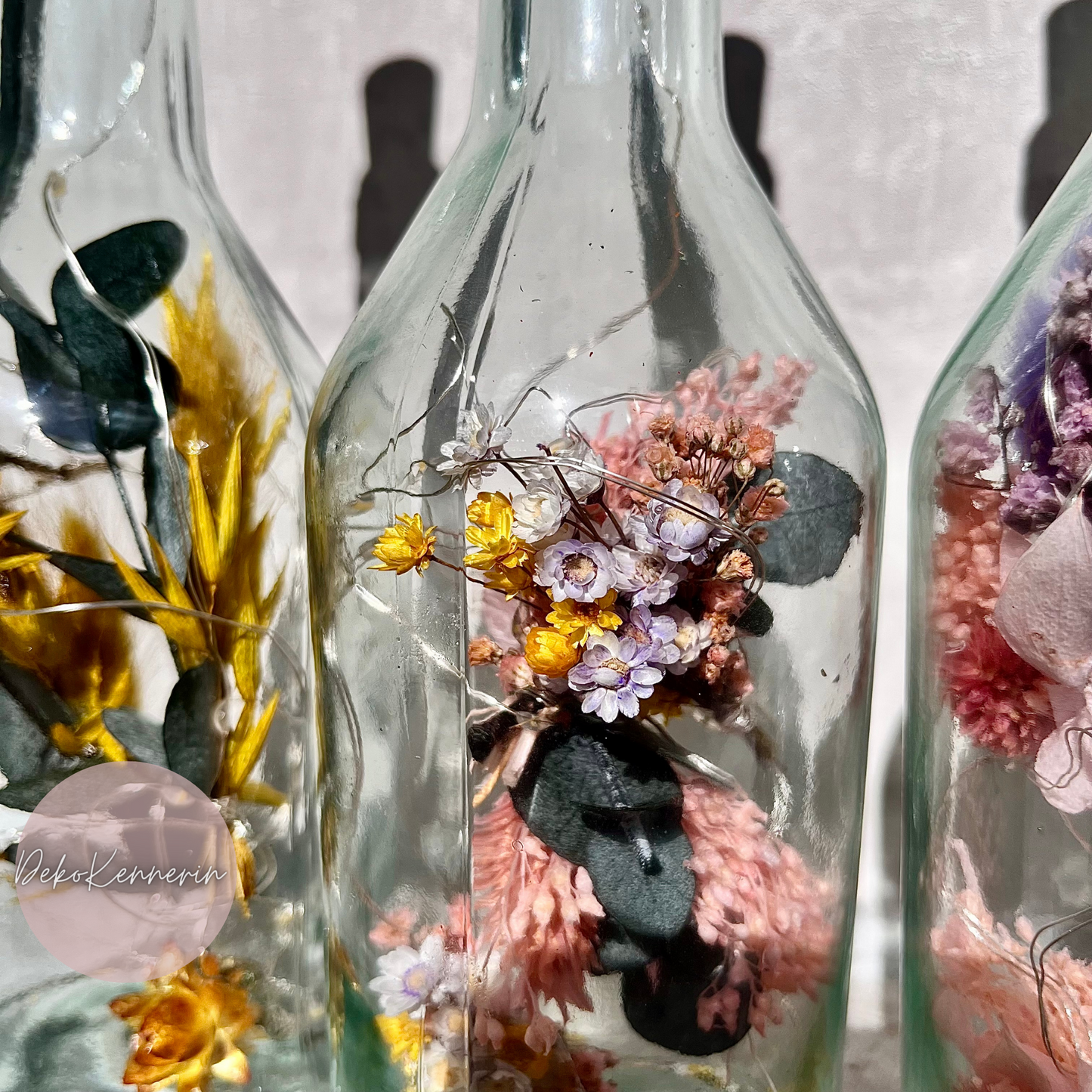 Flowerbottle Eukalyptus - Trockenblumen Deko