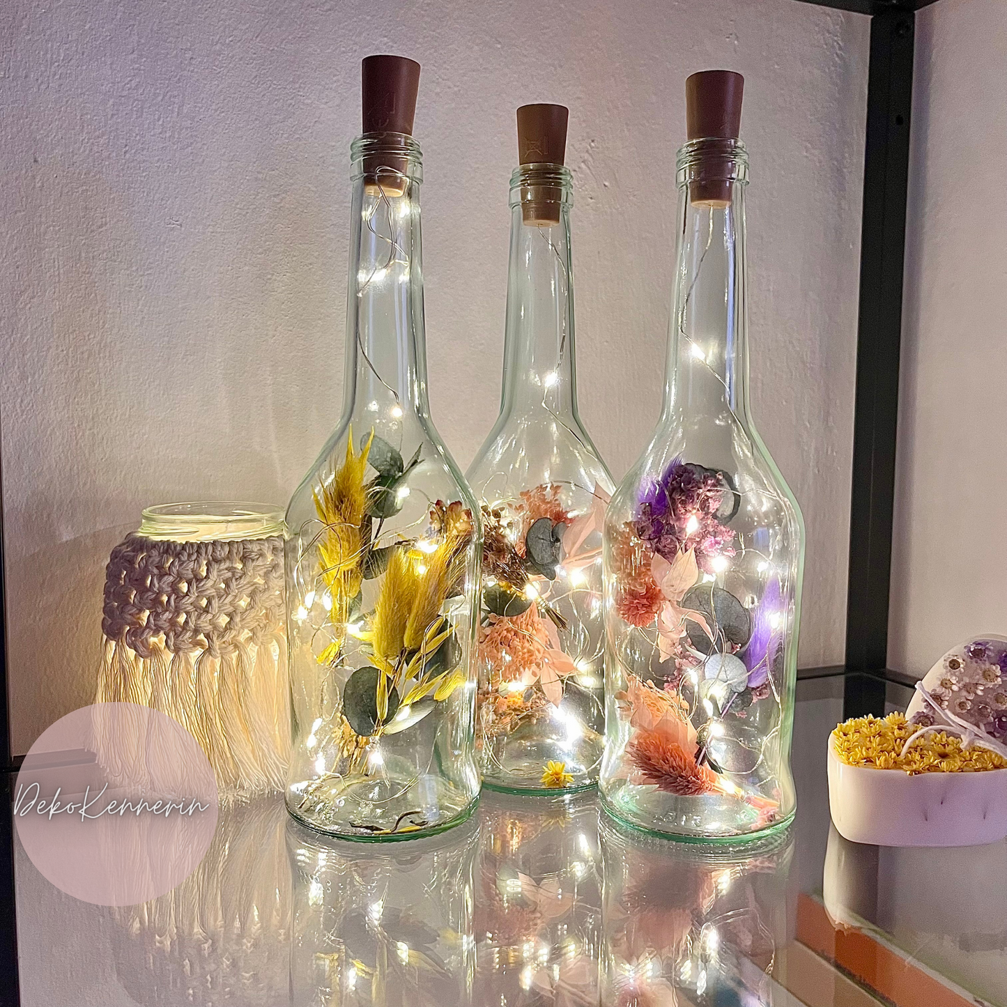 Flowerbottle Eukalyptus - Trockenblumen Deko