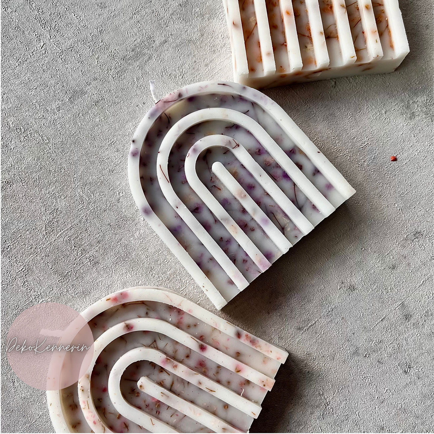 Regenbogenkerze mit Schleierkraut M - Arch Candle