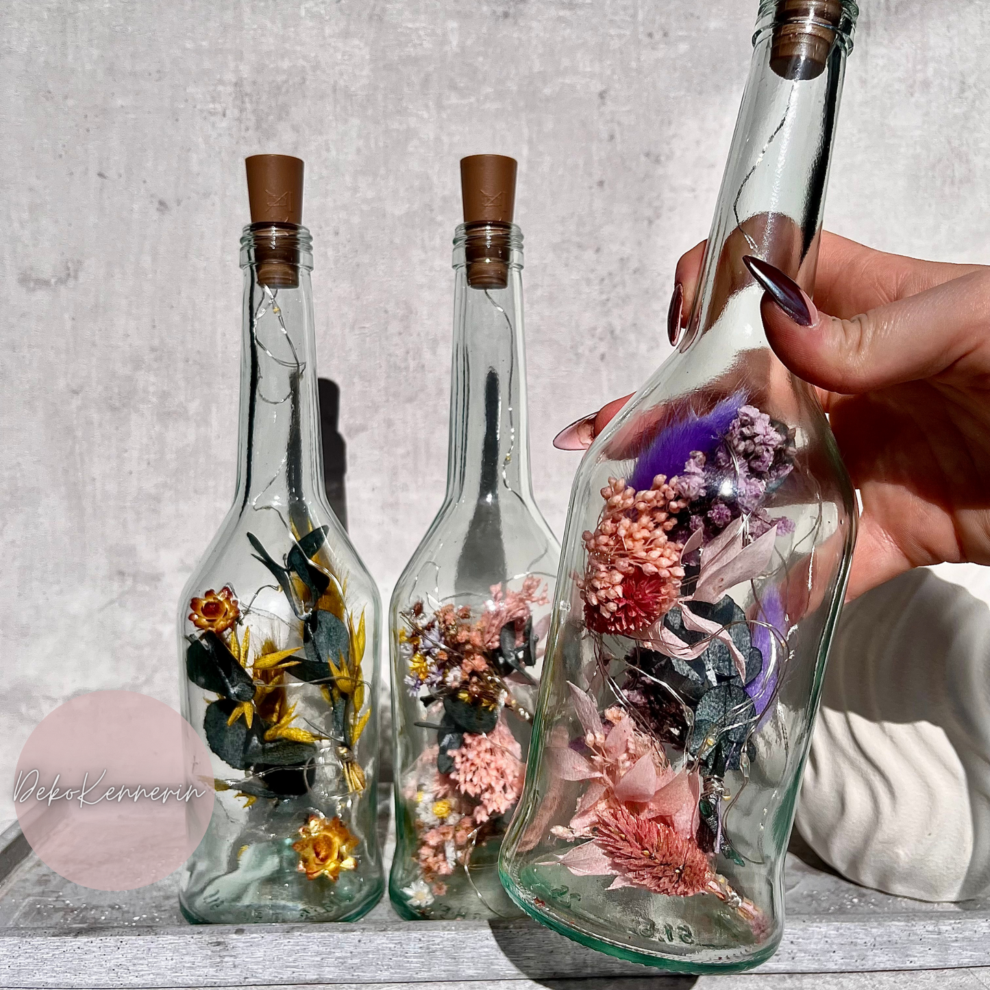 Flowerbottle Eukalyptus - Trockenblumen Deko