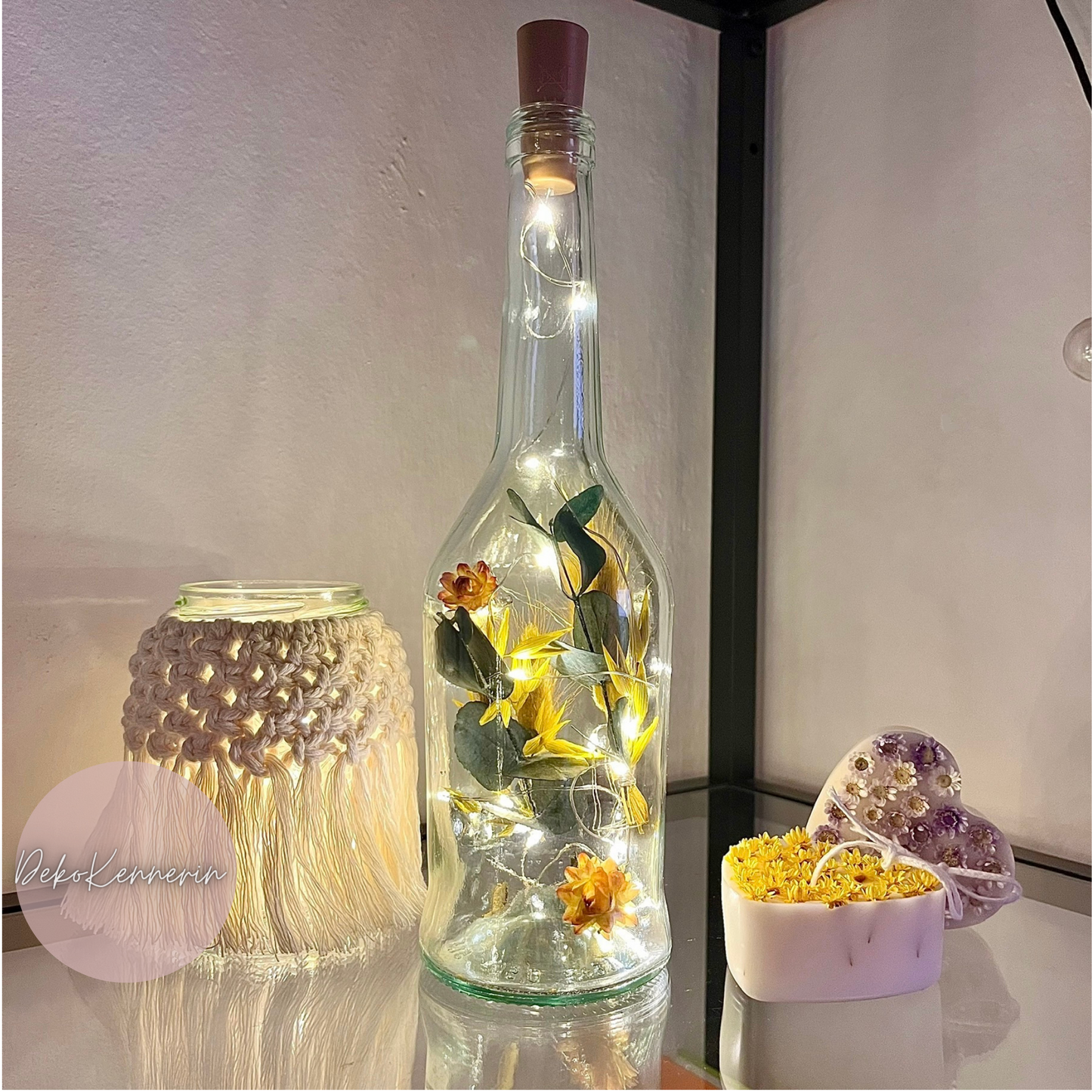 Flowerbottle Eukalyptus - Trockenblumen Deko