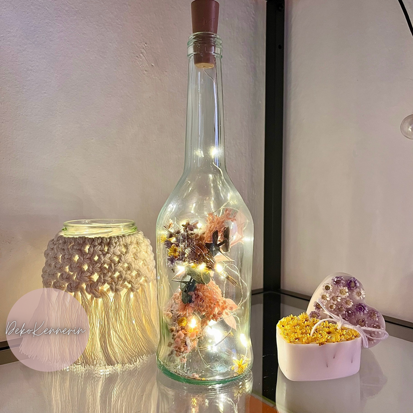 Flowerbottle Eukalyptus - Trockenblumen Deko