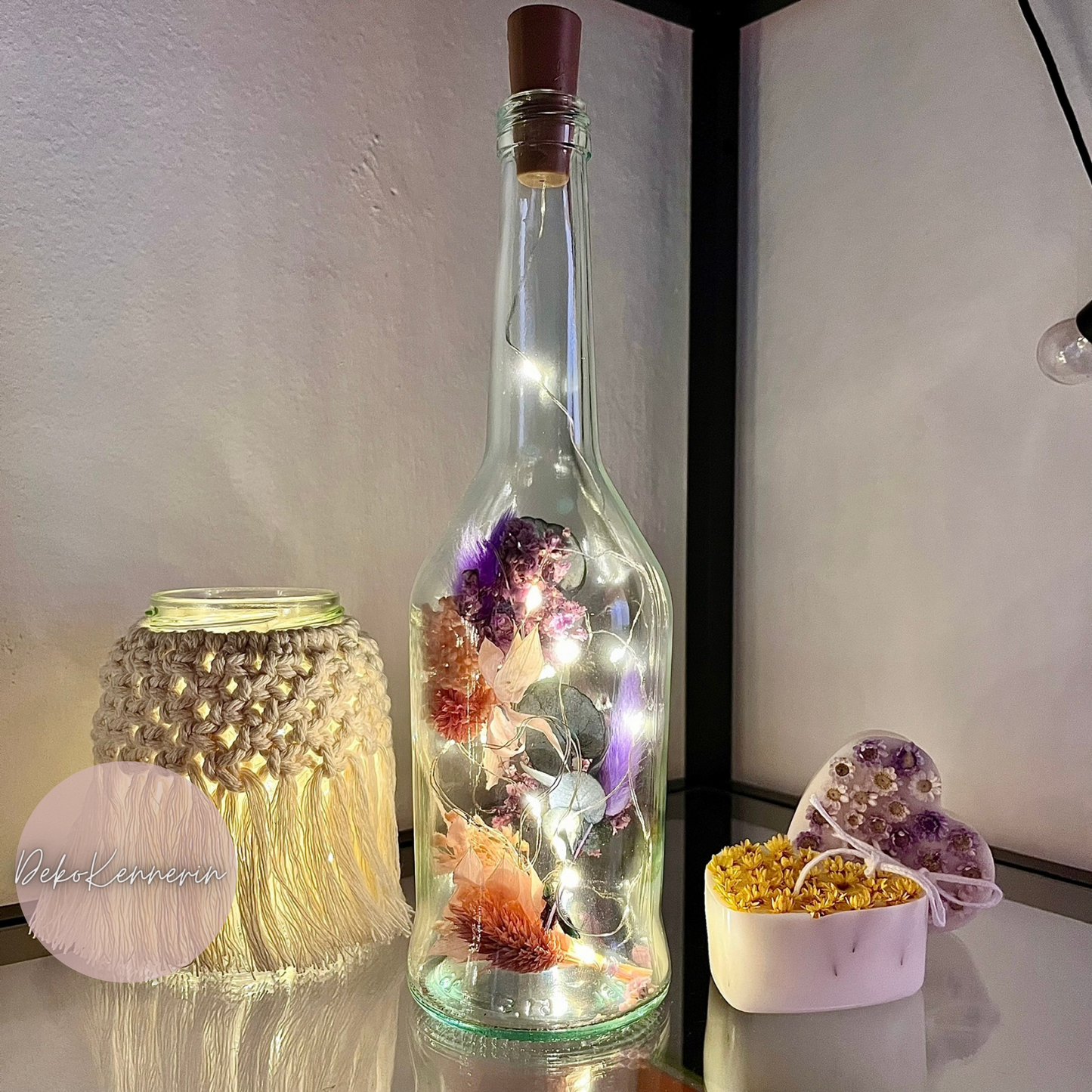 Flowerbottle Eukalyptus - Trockenblumen Deko
