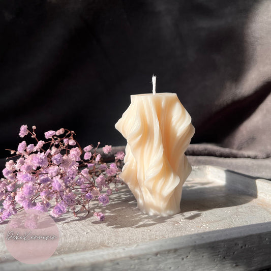 Swirl Kerze - Wellen Kerze